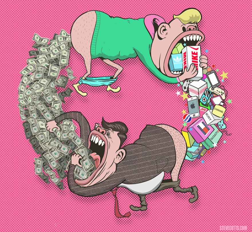 Sad Reality Of The Modern World Illustrations By Steve Cutts