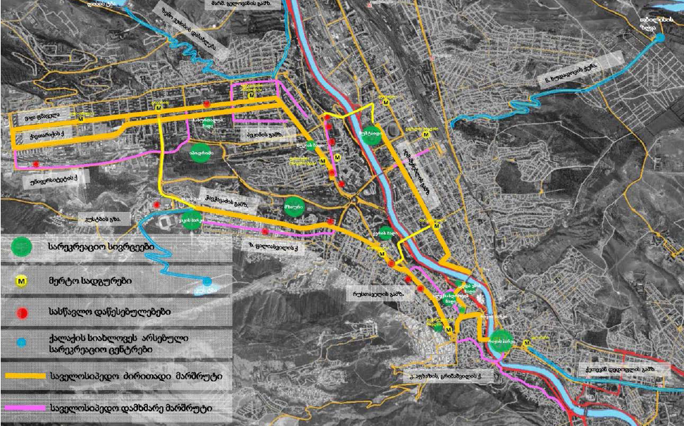 Тбилиси сухой мост карта