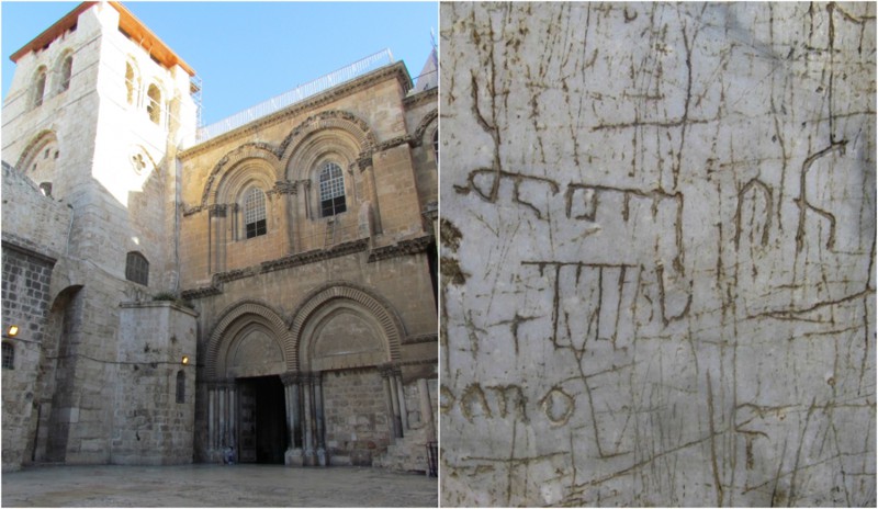 Georgian inscriptions on the tomb of Jesus Christ and the Holy Land ...