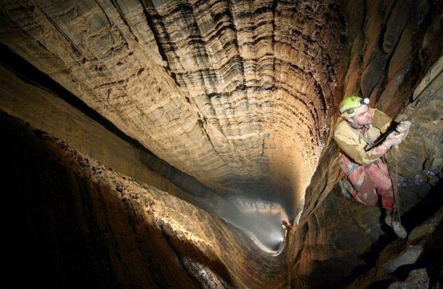 Krubera, the deepest cave on the is located in Gagra,