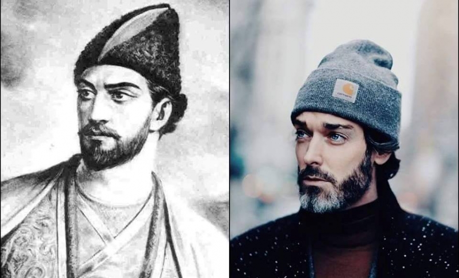 Georgian poet Shota Rustaveli and a British model – Intriguing look ...