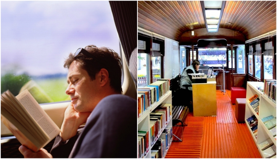trains to be equipped with libraries